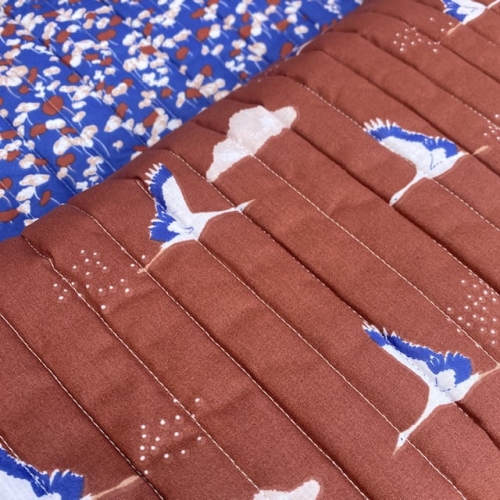 Tkanina pikowana dwustronna w ptaki