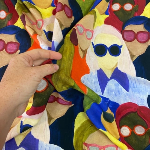 tkanina w duże wzory