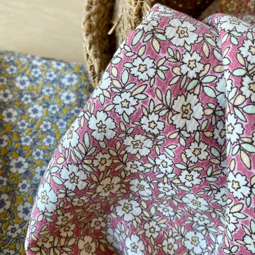 Tkanina bawełniane w kwiaty