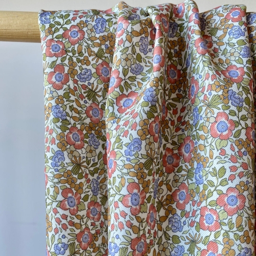 Twill bawełniany w kwiaty