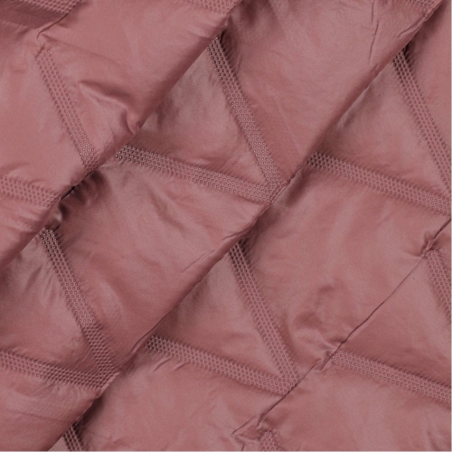 Ortalion pikowany na kurtki różowy