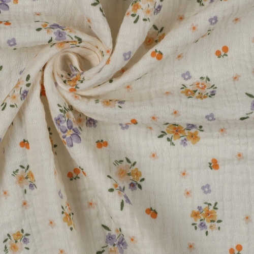 Muślin w kwiatki