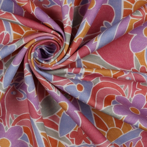 dzianina w kolorowy wzór