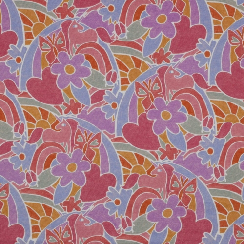 dzianina w kolorowy wzór