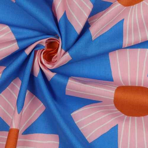 batyst w duże kwiaty