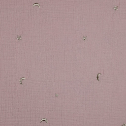 tkanina muślin z haftem