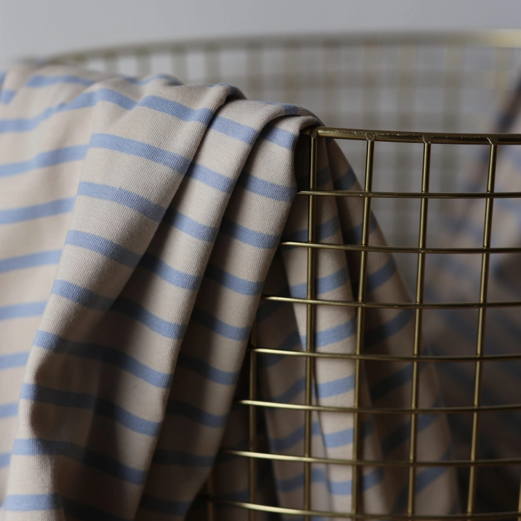 jersey w paseczki błękit