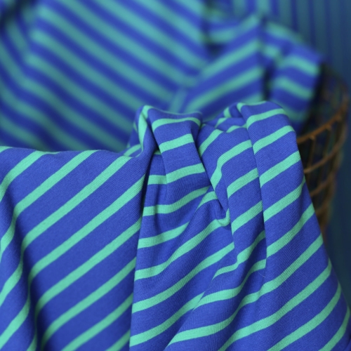 jersey w paseczki zielone