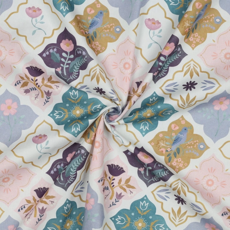 popelina w urocze wzory