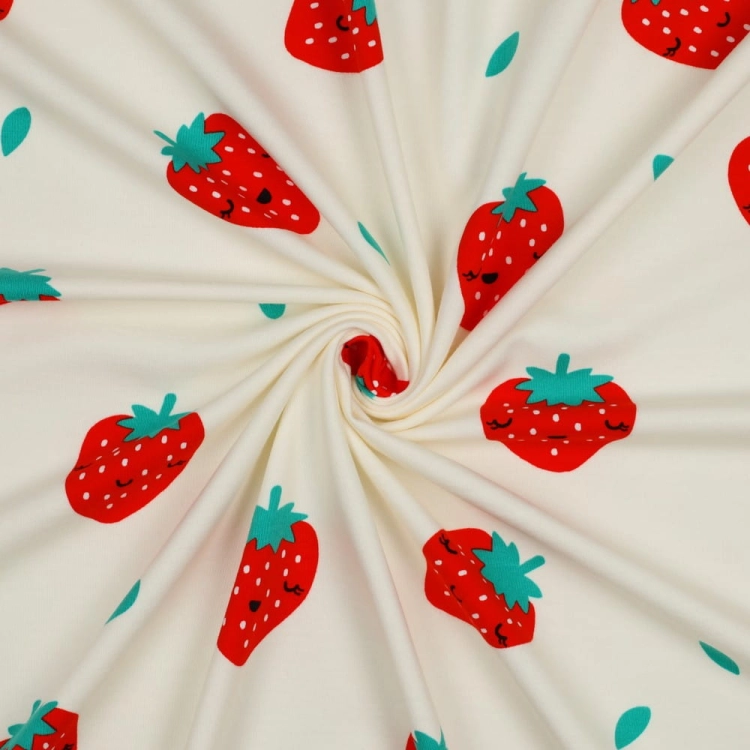 dzianina w truskawki