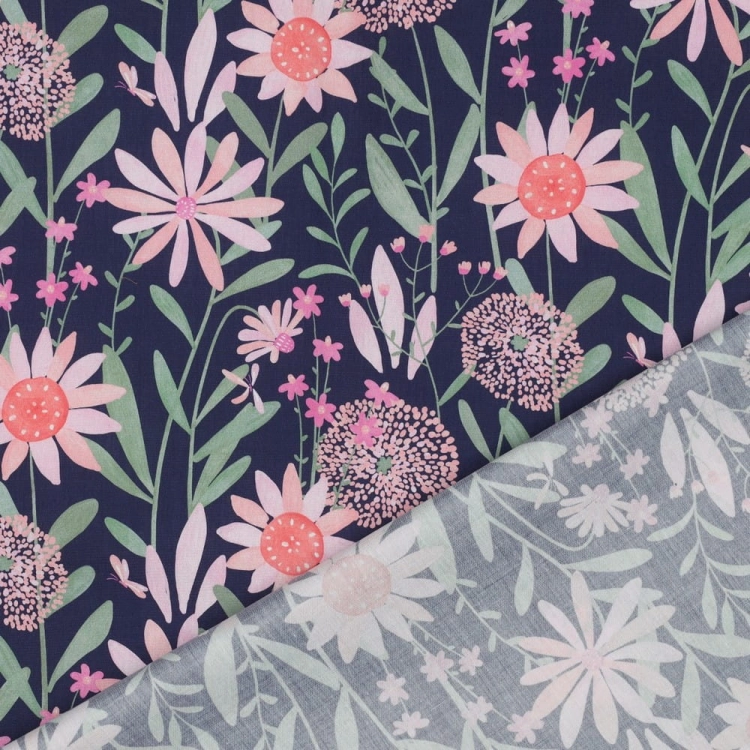 popelina w kwiatuszki