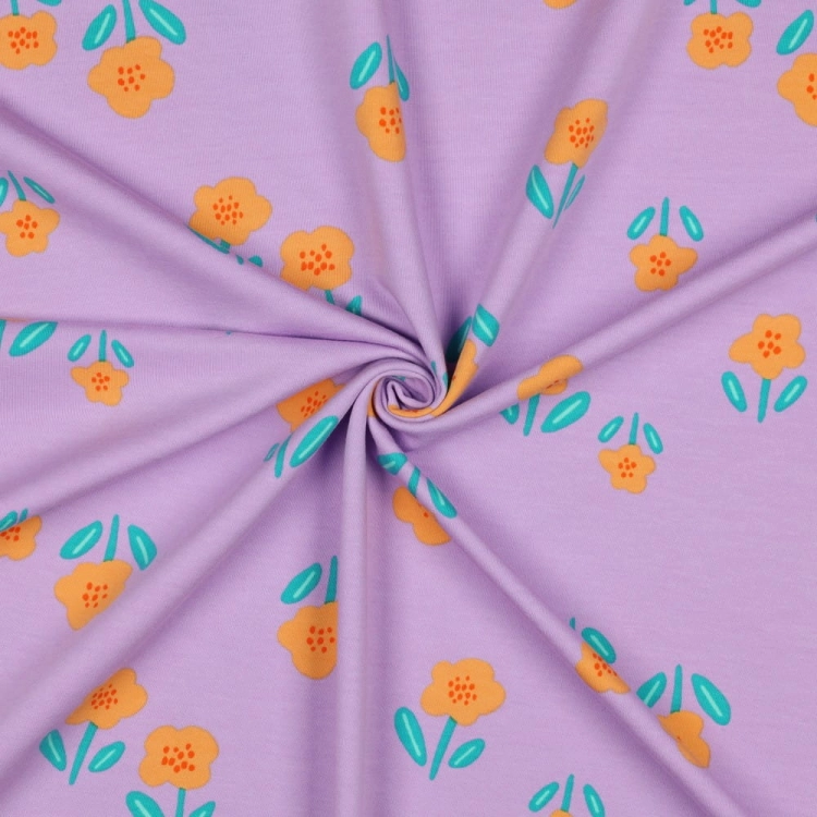 dzianina w kwiatuszki