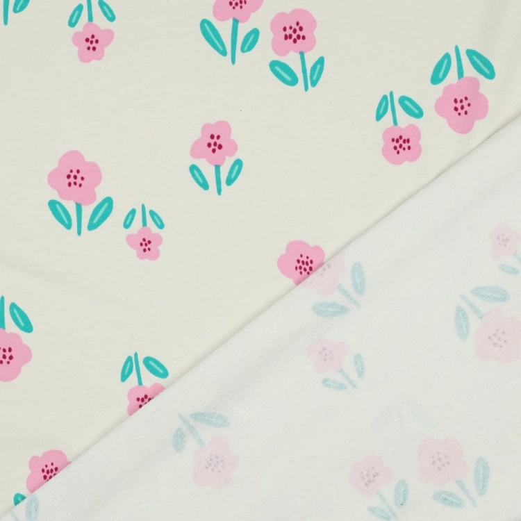 dzianina dresowa w kwiatki