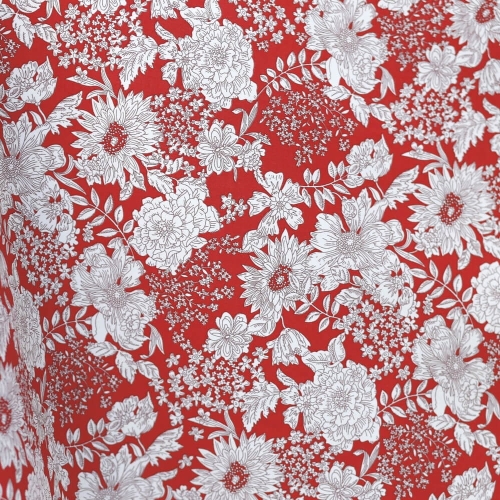 Tkanina Bawełniana Premium Kathe w kolorze czerwonym