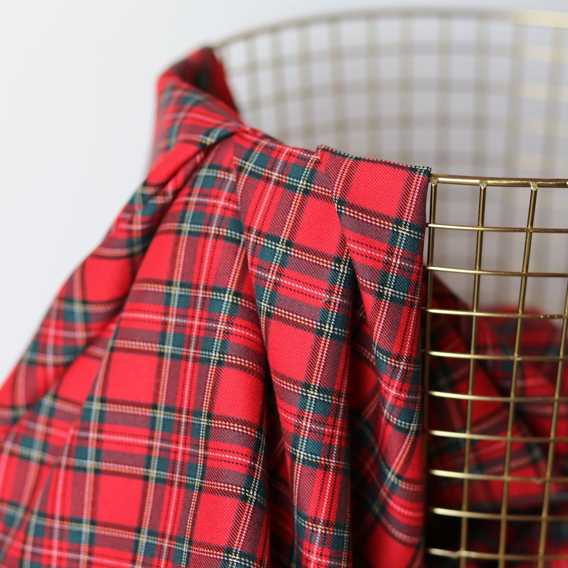 Materiał W Kratę Szkocką