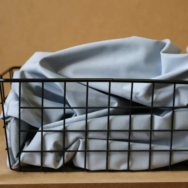 Sztruks Elastyczny Drobny Prążek - Błękitny