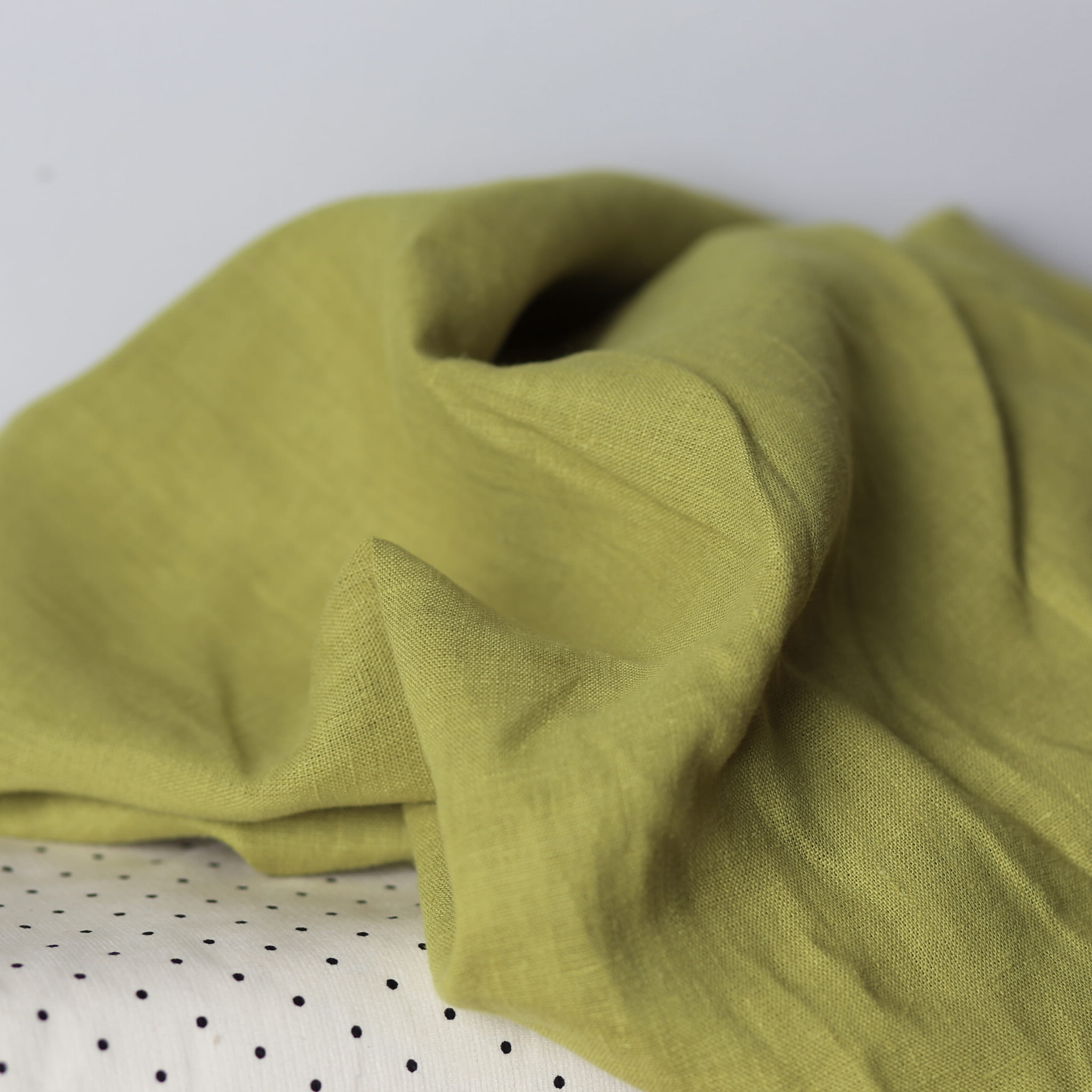 Tkanina Lniana Oslo - Kiwi