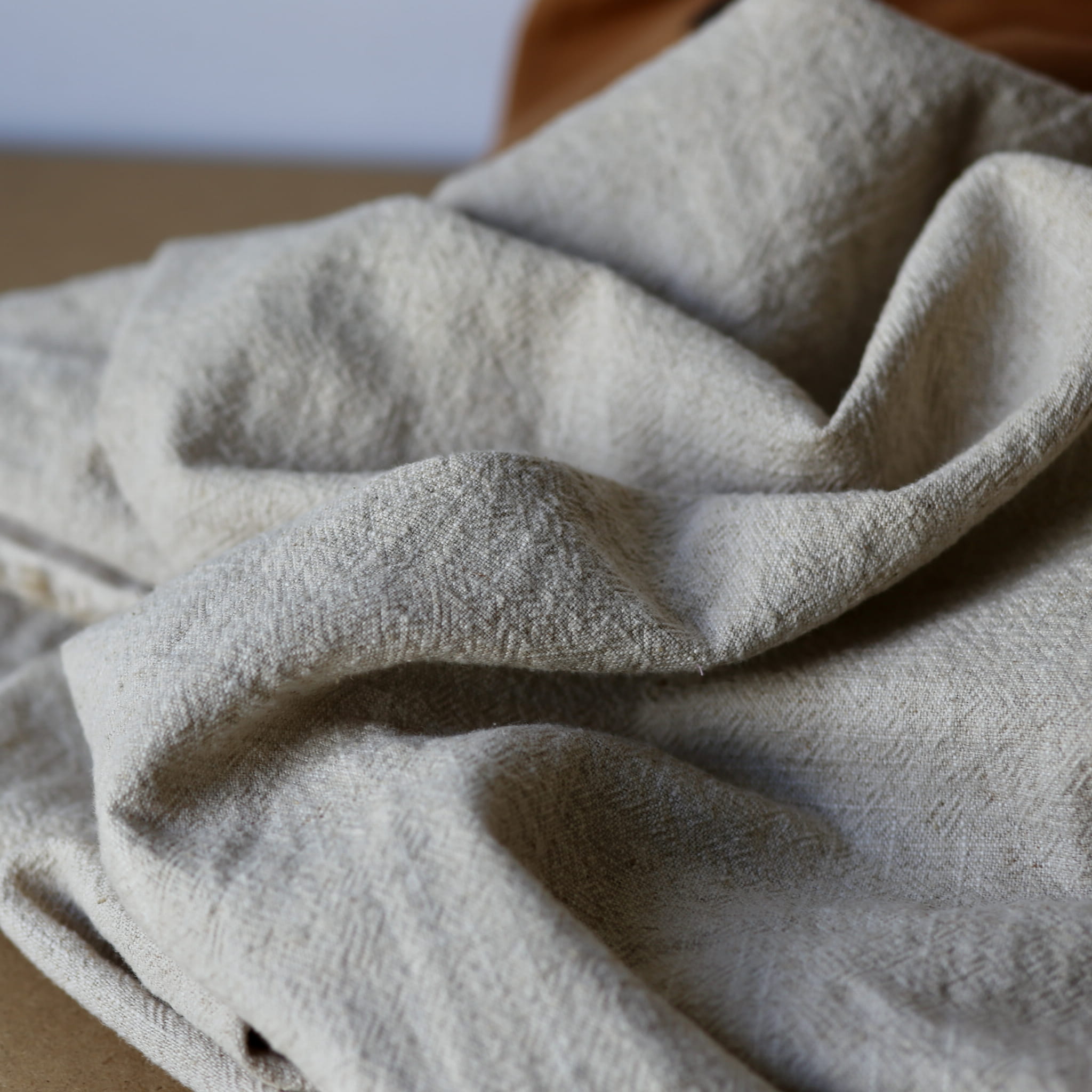 Tkanina Lniana Lili - Naturalny